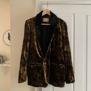 Free People Nicolette Velvet Blazer